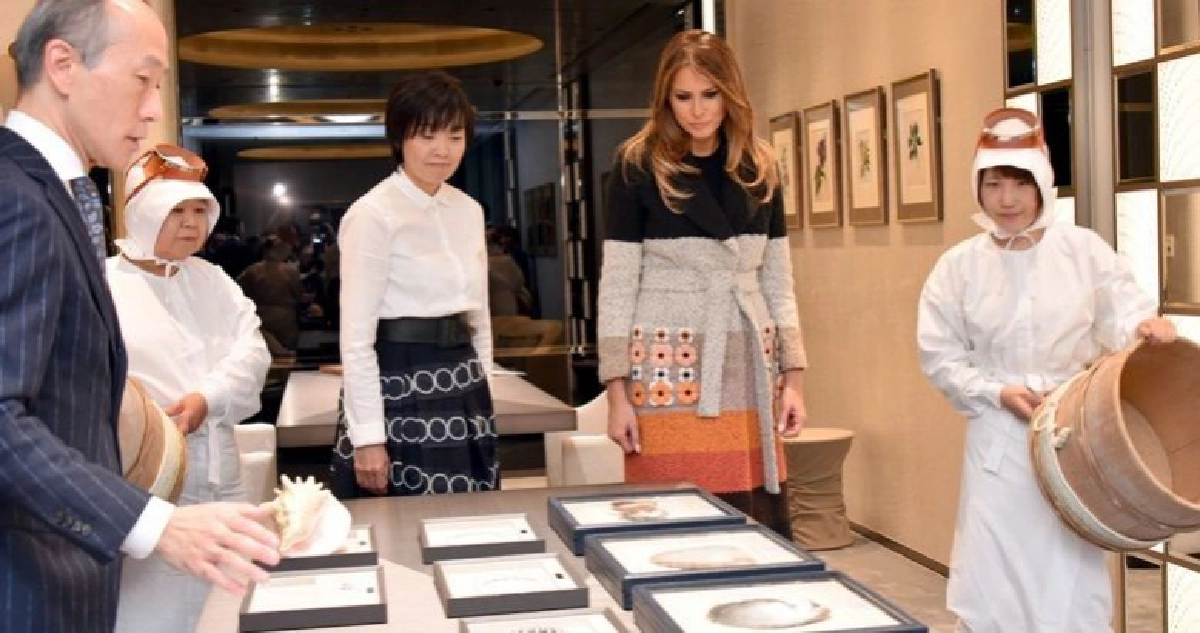 "เมลาเนีย ทรัมป์"ทัวร์ย่านกินซ่า 