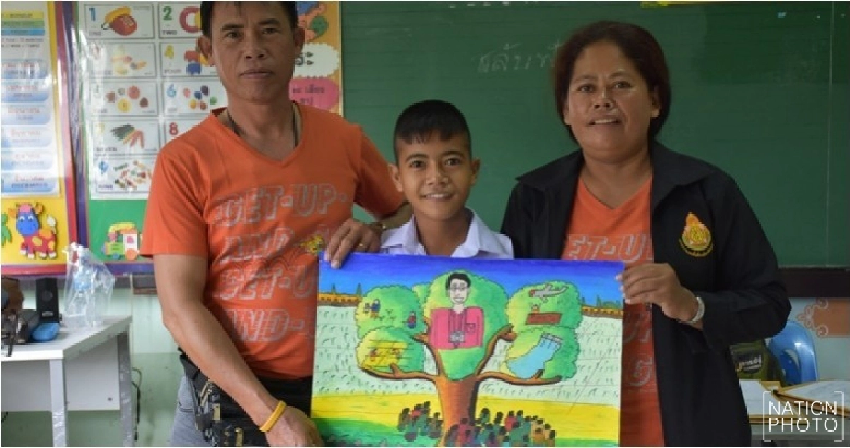 'น้องทาม'หนูน้อยไร้แขนชนะเลิศแข่งวาดภาพระดับเขต