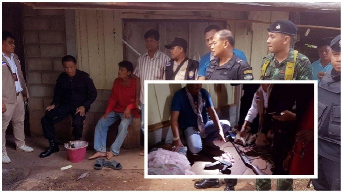 ตร.บุกค้นบ้านอาสาสมัครรักษาดินเเดน พบอาวุธสงคราม อื้อ!! ตร.บุกค้นบ้านอาสาสมัครรักษาดินเเดน พบอาวุธสงคราม อื้อ!!