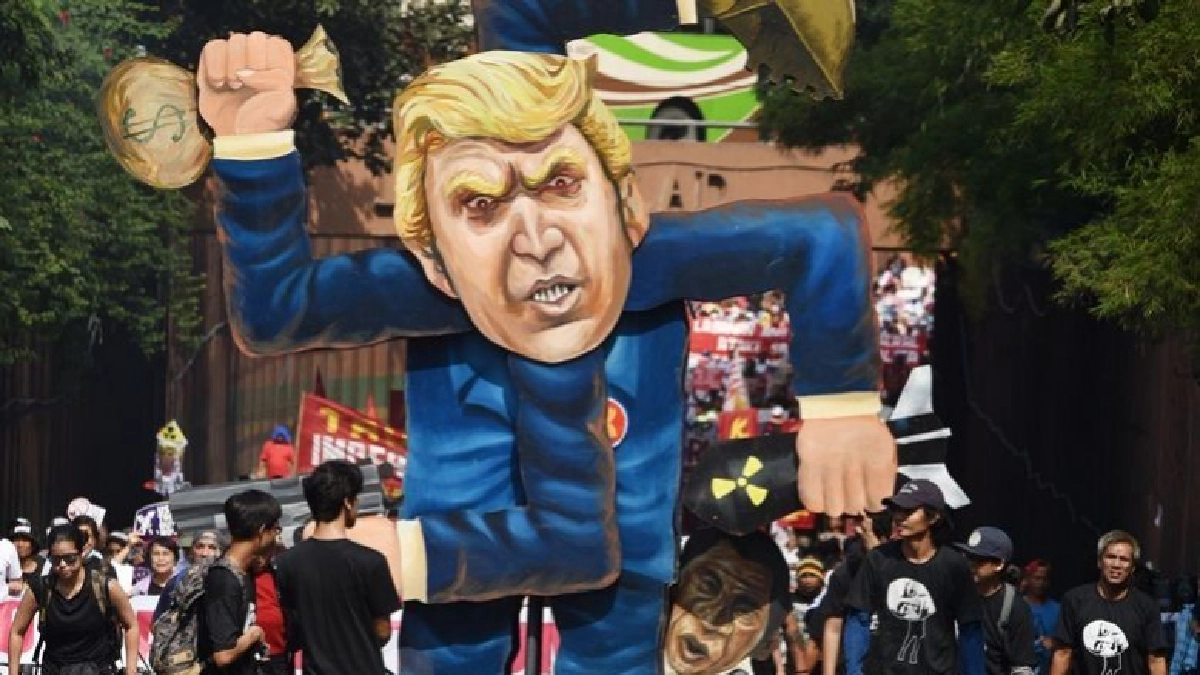 ม็อบฟิลิปปินส์เดินขบวนไล่ ‘ทรัมป์’ วันที่ 2 