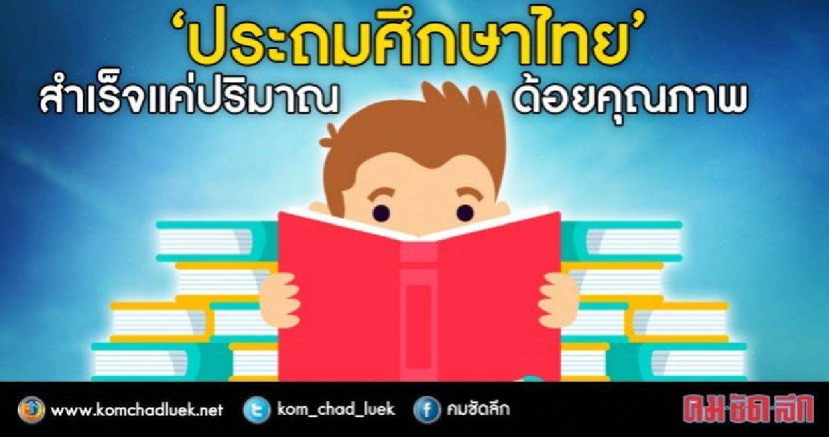ถอดบทเรียน "ประถมศึกษาไทย"!!!