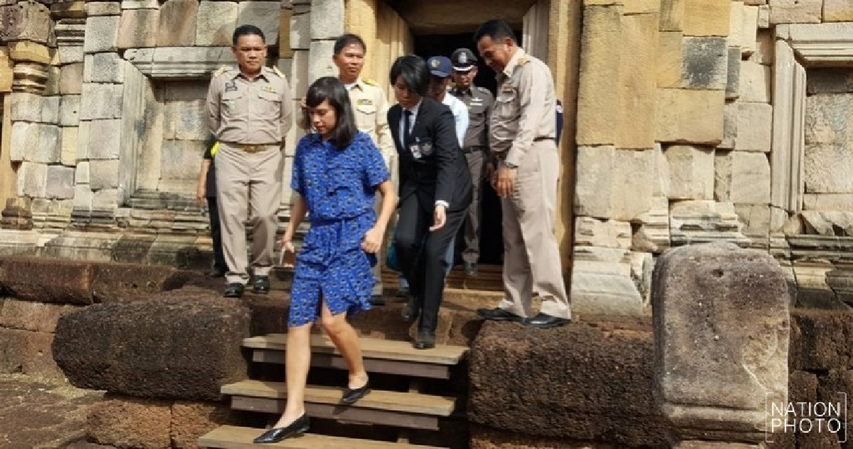 ‘คุณใหม่ สิริกิติยา’ เยี่ยมชมปราสาทเขาโล้น-สด๊กก๊อกธม
