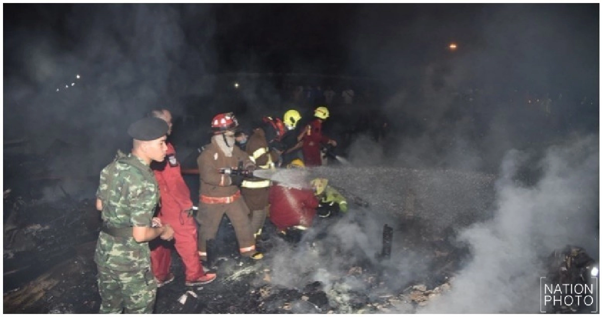 ไฟไหม้ชุมชน ทารกวัย 4 เดือนถูกไฟคลอกตาย ไฟไหม้ชุมชน ทารกวัย 4 เดือนถูกไฟคลอกตาย