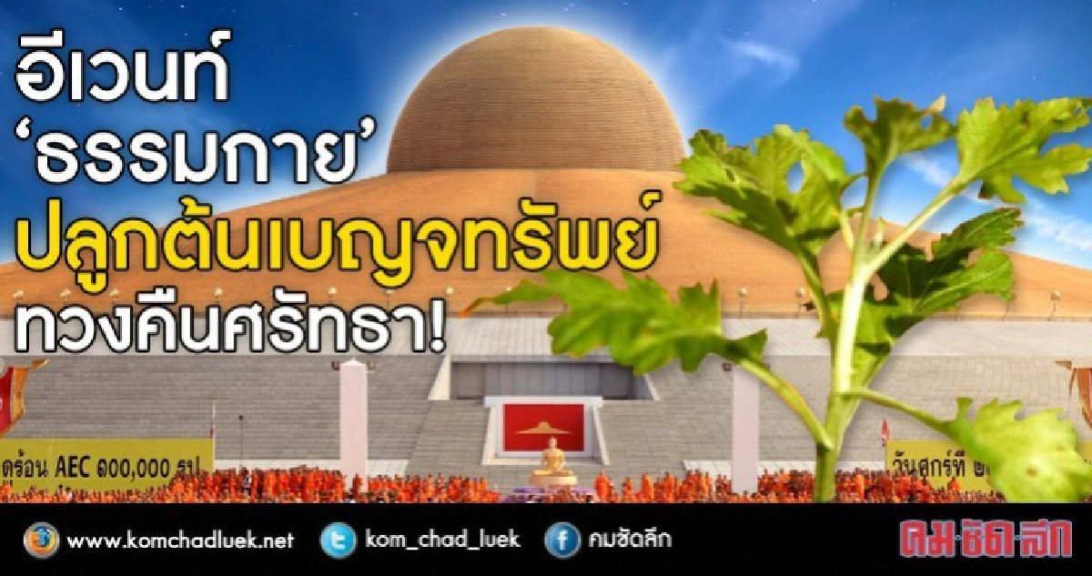 อีเวนท์ “ธรรมกาย” ปลูก“ต้นเบญจทรัพย์” ทวงคืนศรัทธา!