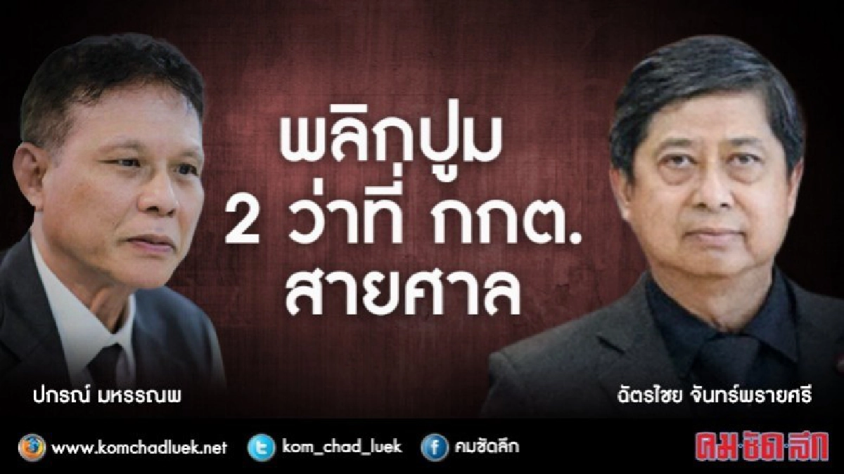 พลิกปูม 2 ว่าที่ กกต.สายศาล พลิกปูม 2 ว่าที่ กกต.สายศาล