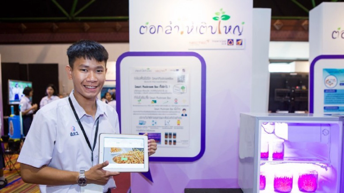 เด็กม.6 คิด "นวัตกรรมตู้เพาะเห็ดถั่งเช่า"