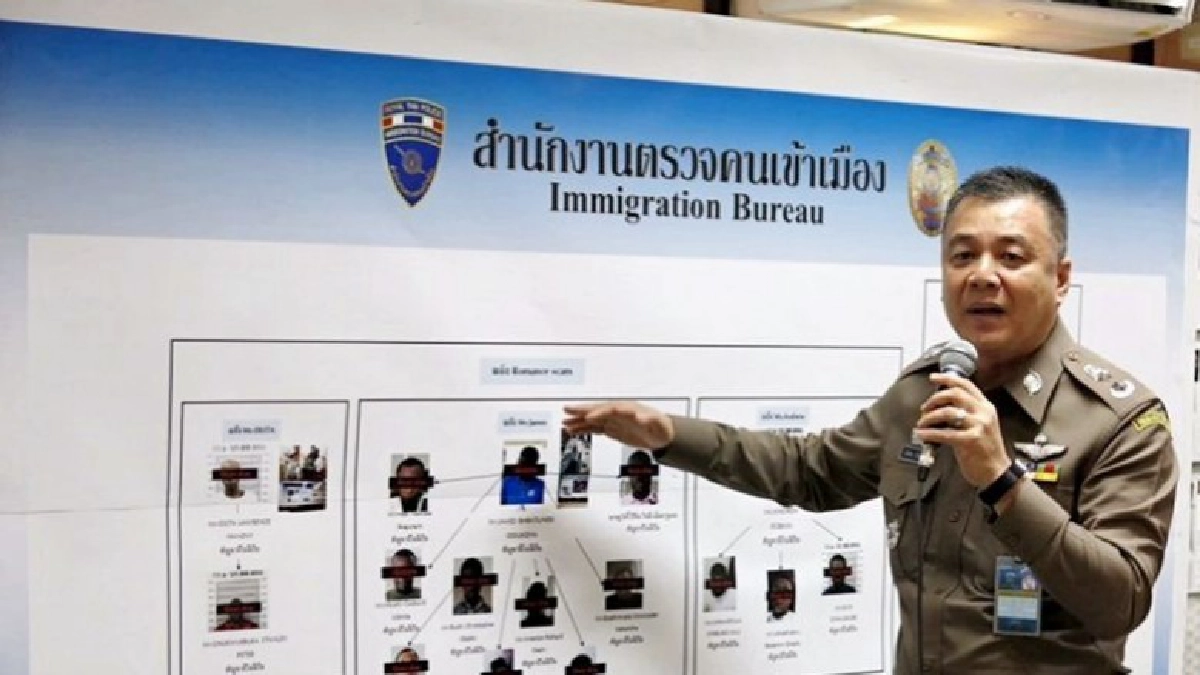 สตม.โชว์ผลงานจับชาวยูกันดาค้ามนุษย์ สตม.โชว์ผลงานจับชาวยูกันดาค้ามนุษย์