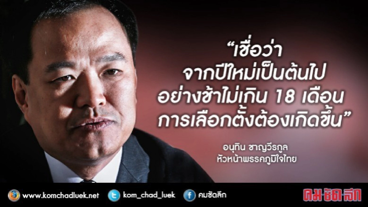"เสี่ยหนู" เชื่อจากปีใหม่ ไม่เกิน 18 เดือน เลือกตั้ง!! "เสี่ยหนู" เชื่อจากปีใหม่ ไม่เกิน 18 เดือน เลือกตั้ง!!