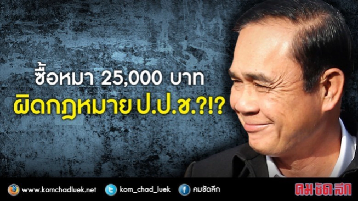 "ศรีสุวรรณ" ยื่นสอบ "นายกฯ" ซื้อหมาบางแก้วแจก