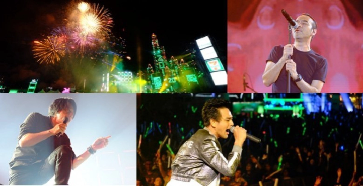 ประมวลภาพเคาท์ดาวน์ ริมโค้งน้ำเจ้าพระยา