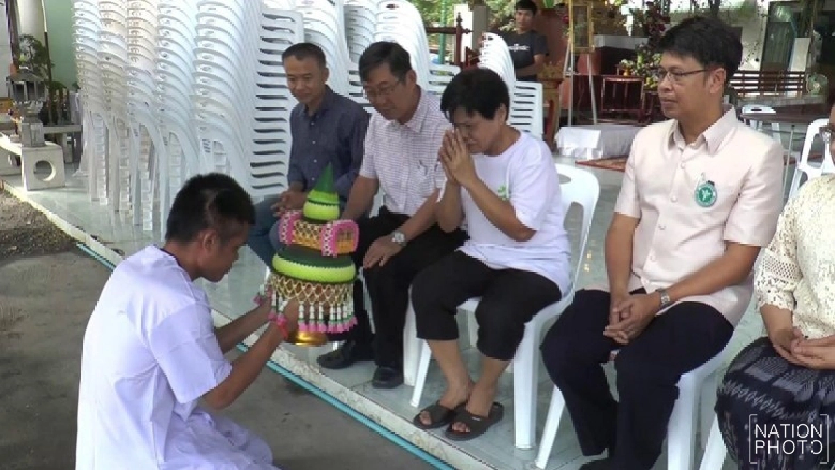 ‘หมอยอร์น’ เจ้าภาพบวช ‘รปภ.สมชาย’