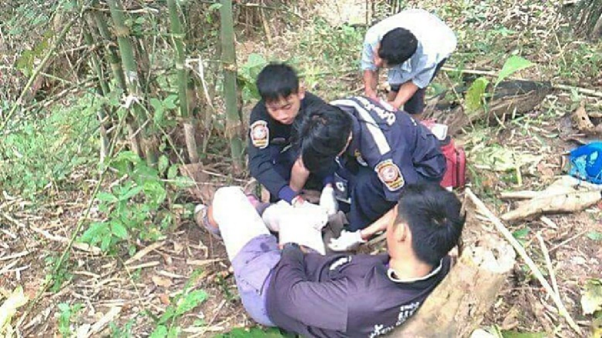 หนุ่มลำปางถูกยิงตกเหวลึก 200 เมตร หนุ่มลำปางถูกยิงตกเหวลึก 200 เมตร