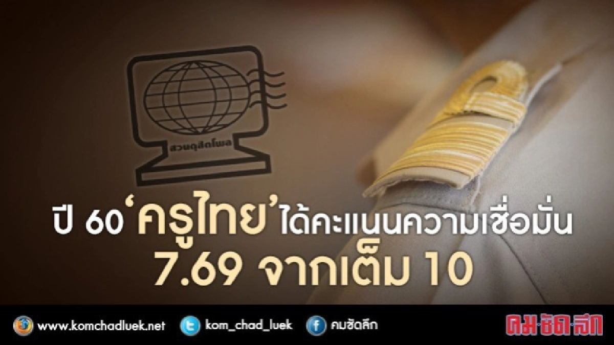 โพลเผยจุดเด่น-จุดด้อยครูไทยปี 60 โพลเผยจุดเด่น-จุดด้อยครูไทยปี 60