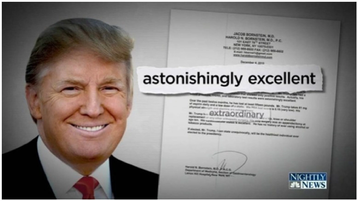 แพทย์ยืนยัน“ทรัมป์”สุขภาพดีเยี่ยม