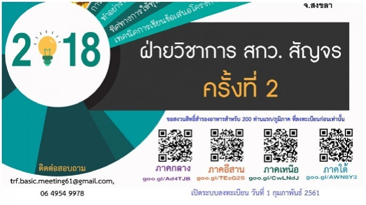 สกว.เปิดเวทีวิชาการสัญจร4ภาค  