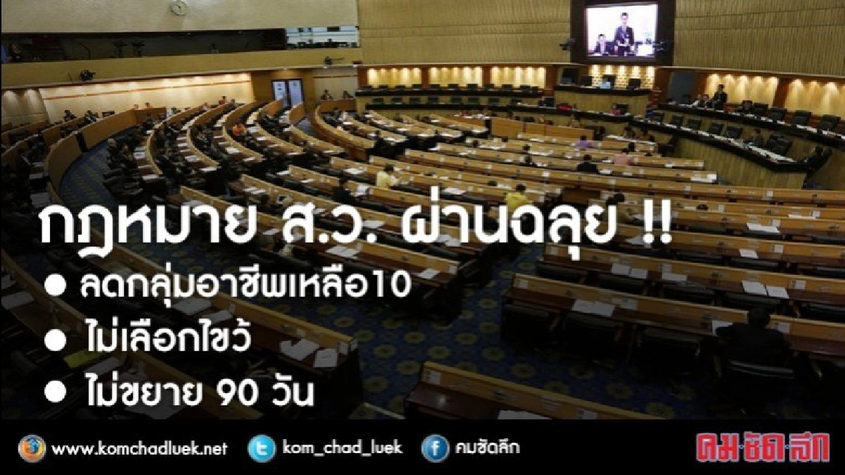 สนช.โหวต 197 เสียงผ่านกม.ส.ว.