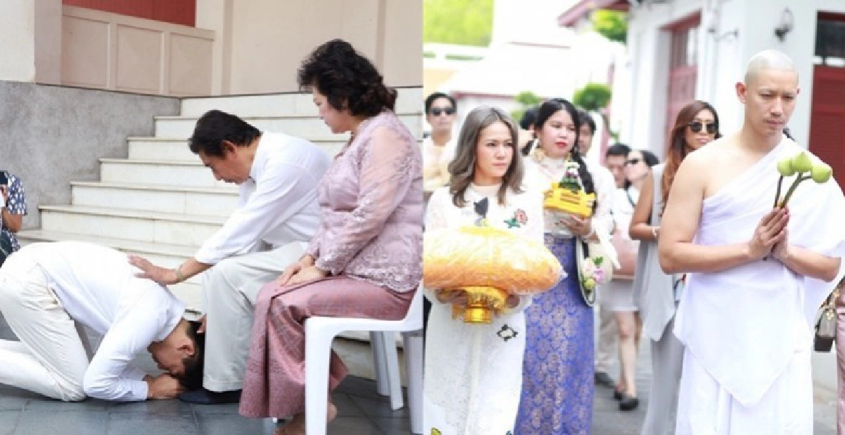 'เป๊ก-เปรมณัช' บวชแล้วเมื่อเช้านี้