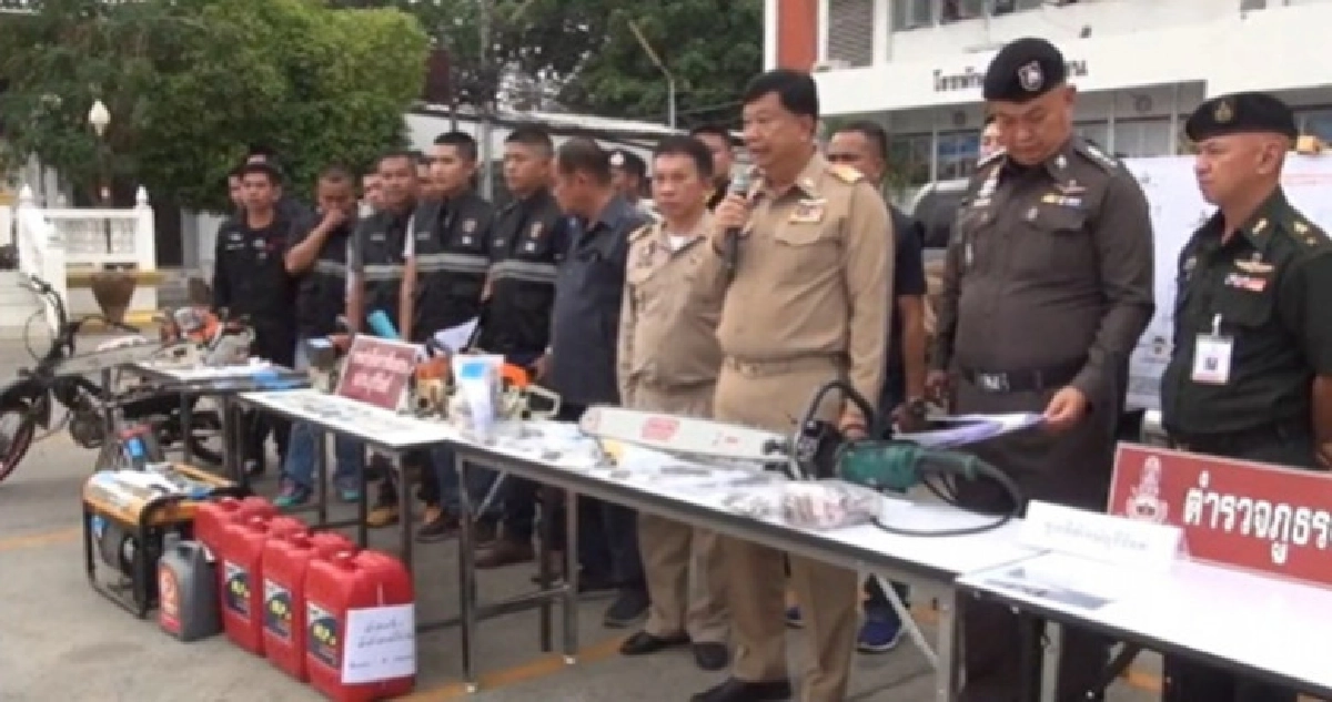 จับเครือข่ายค้ายา-ตัดไม้พะยูงยึดทรัพย์ 1.2 ล้าน