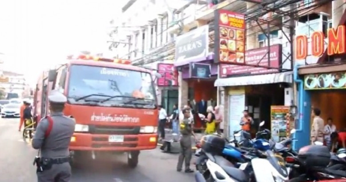 ไฟไหม้ร้านอาหารหนีตายวุ่น !! ไฟไหม้ร้านอาหารหนีตายวุ่น !!