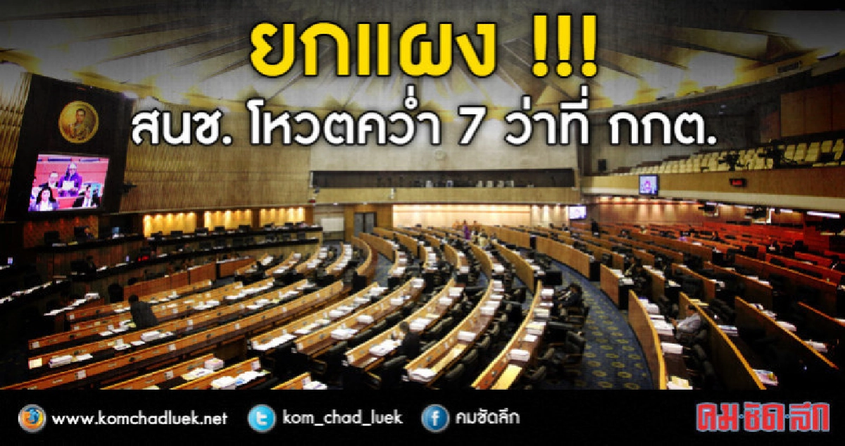 สนช. โหวตคว่ำ "7 ว่าที่ กกต." สนช. โหวตคว่ำ "7 ว่าที่ กกต."