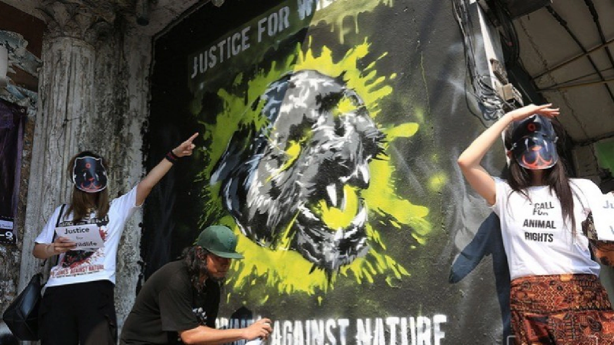 "Graffiti จับคู่กำแพง กับศิลปิน” เพื่อเสือดำ (ภาพชุด)