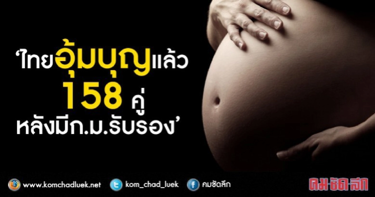 กรมสนับสนุนบริการสุขภาพ เผยขออุ้มบุญไม่ผ่าน 11คู่ จาก 169คู่ กรมสนับสนุนบริการสุขภาพ เผยขออุ้มบุญไม่ผ่าน 11คู่ จาก 169คู่
