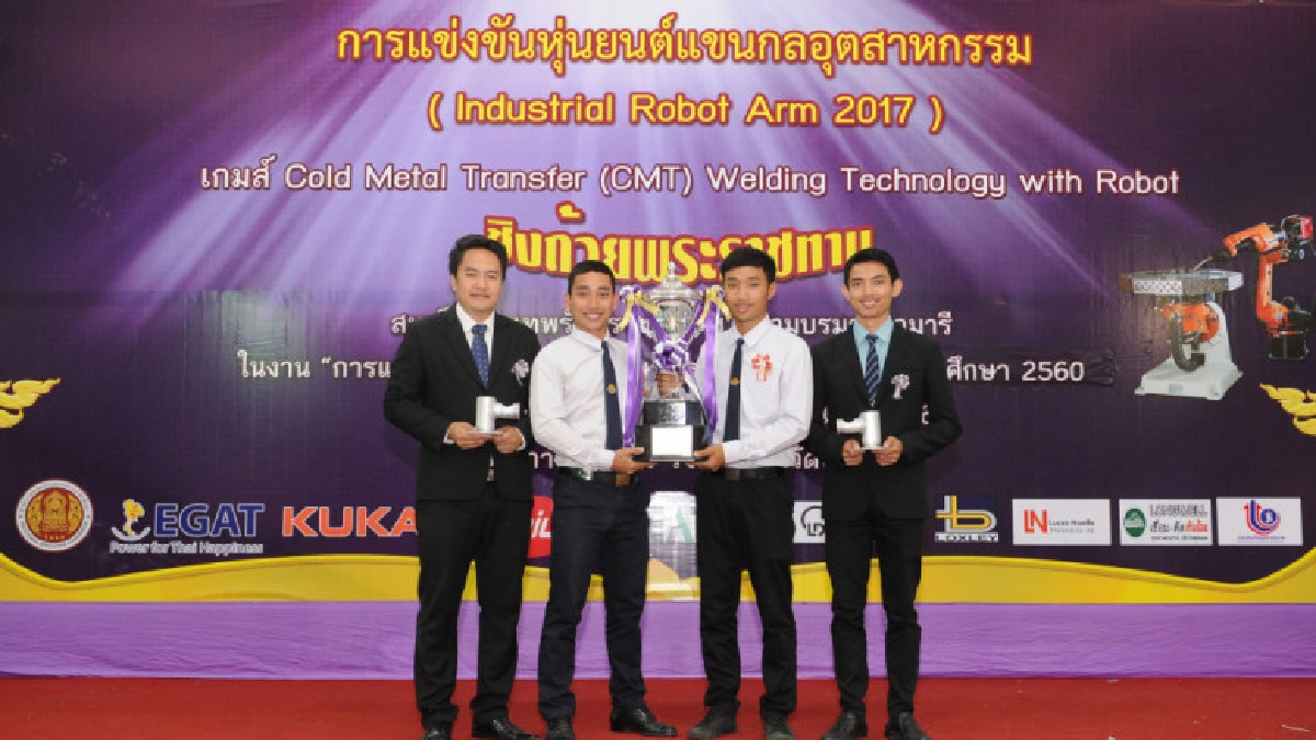 กสอ. ร่วมปั้นเยาวชนไทยรองรับเทคโนโลยีหุ่นยนต์แขนกล