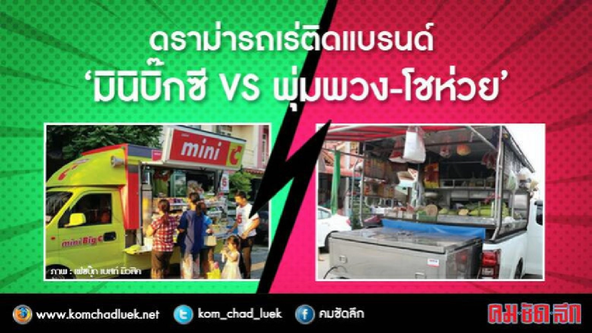 ดราม่ารถเร่ติดแบรนด์"มินิบิ๊กซีVSพุ่มพวง-โชห่วย" ดราม่ารถเร่ติดแบรนด์"มินิบิ๊กซีVSพุ่มพวง-โชห่วย"
