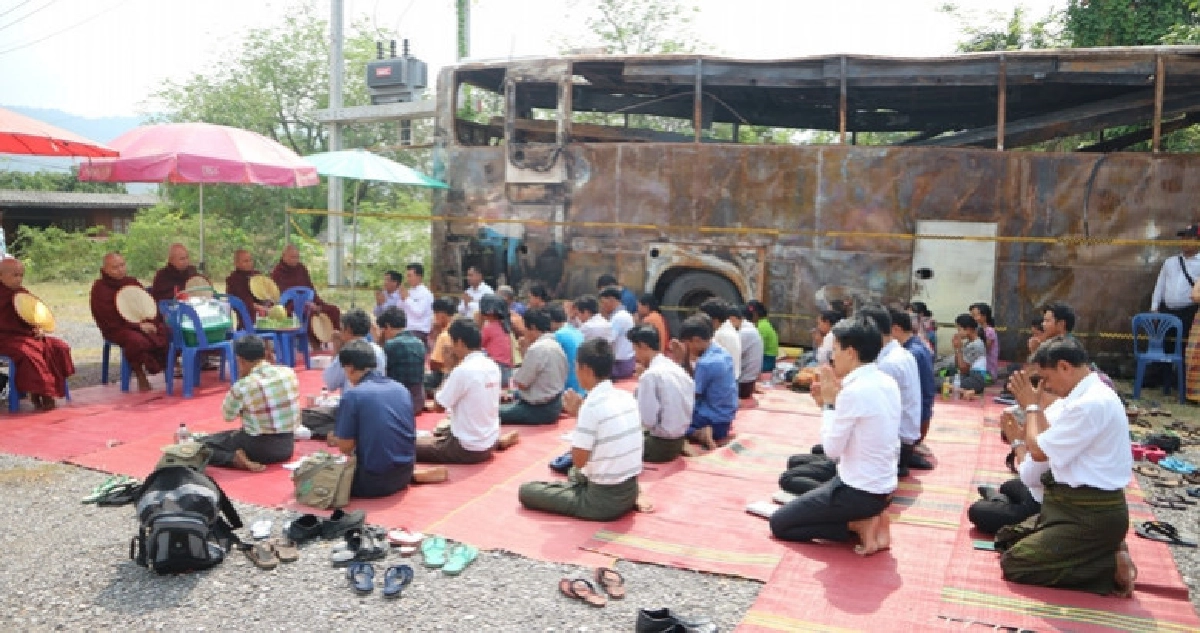 พระเมียนมาสวดเรียกวิญญาณเหยื่อทัวร์มรณะกลับบ้าน