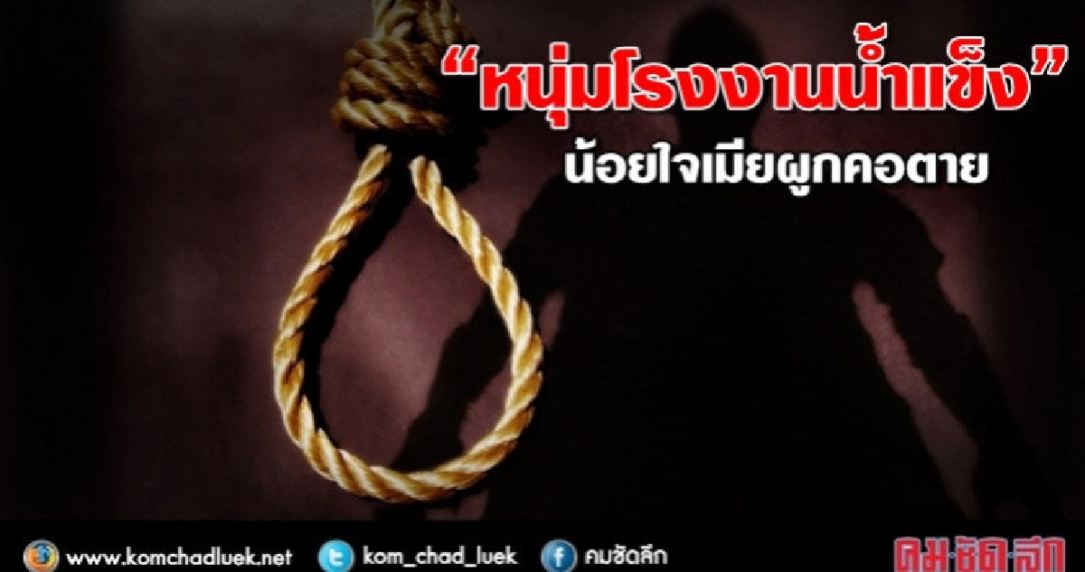 หนุ่มโรงงานน้ำแข็งน้อยใจเมียผูกคอตาย หนุ่มโรงงานน้ำแข็งน้อยใจเมียผูกคอตาย