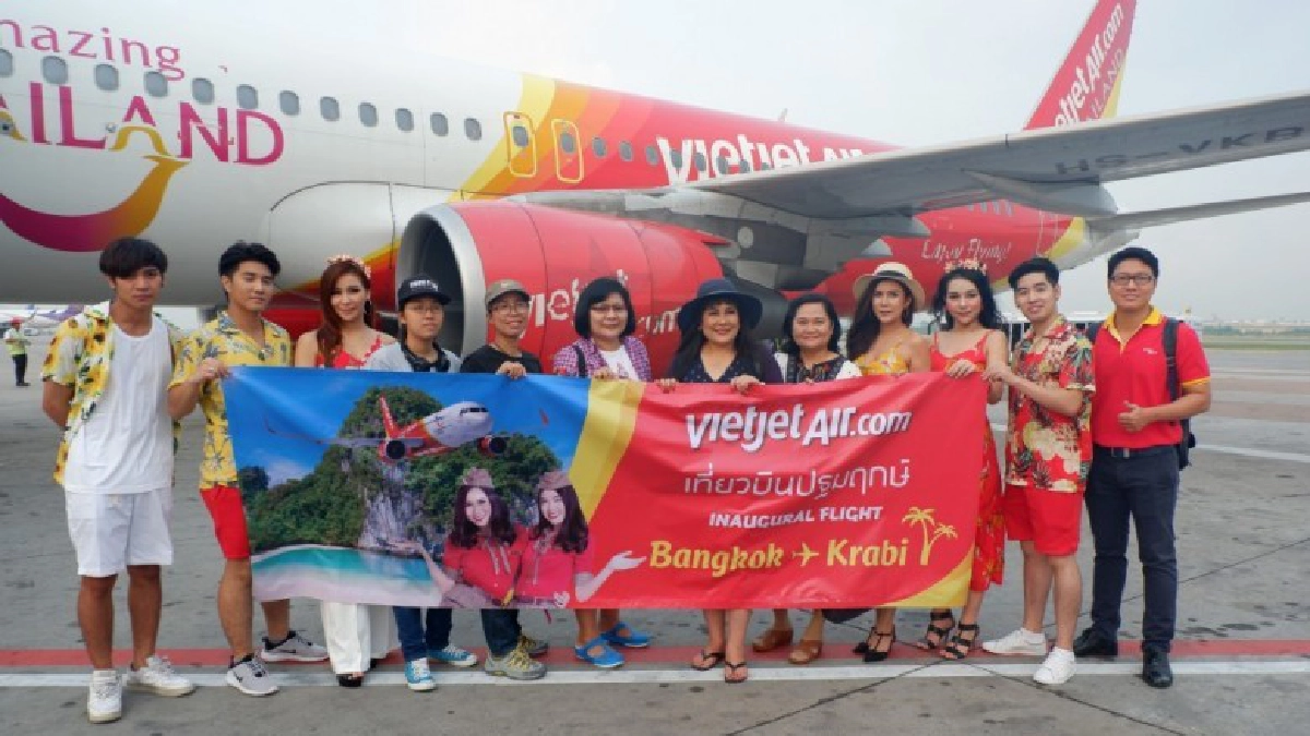 ไทยเวียตเจ็ทเปิดบริการเที่ยวบินปฐมฤกษ์สุวรรณภูมิ-กระบี่