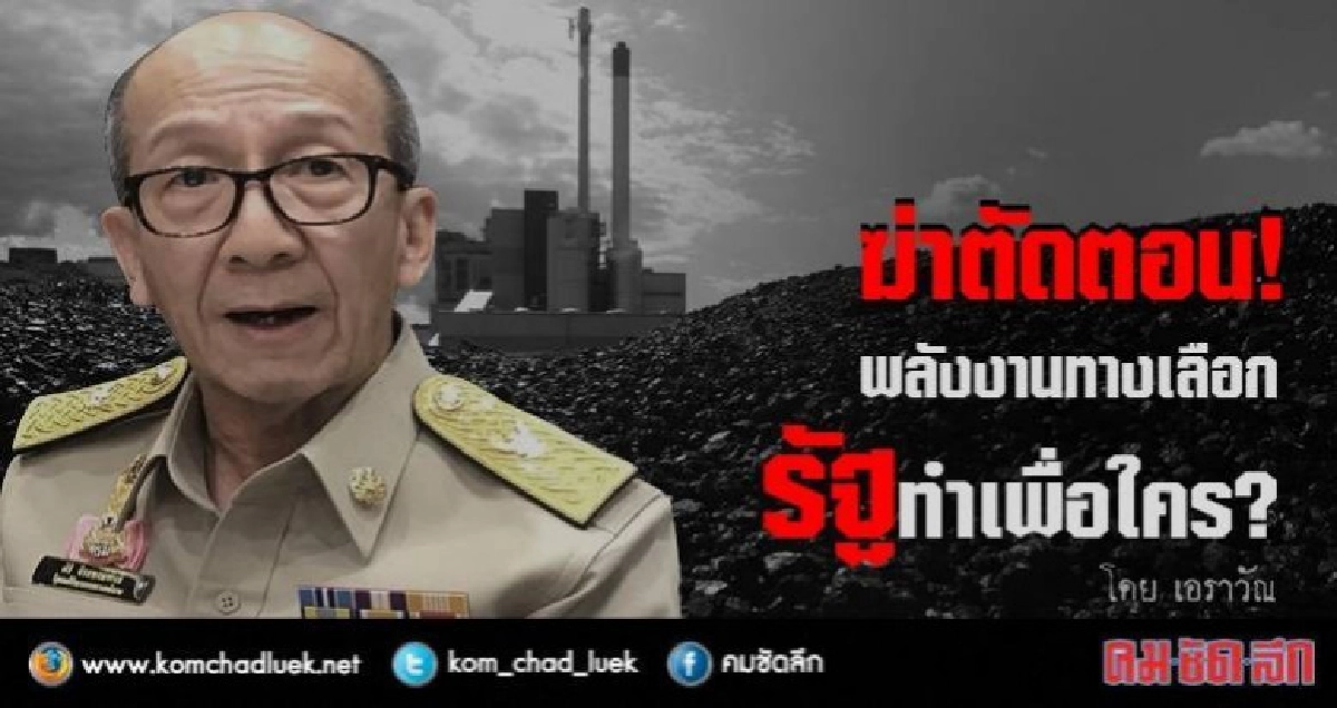 ฆ่าตัดตอน! พลังงานทางเลือก รัฐทำเพื่อใคร?