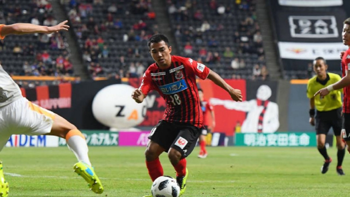 "ชนาธิป"บู๊เต็ม90นาทีพา"ซัปโปโร"ถลุงนาโกยาขาดลอย 3-0