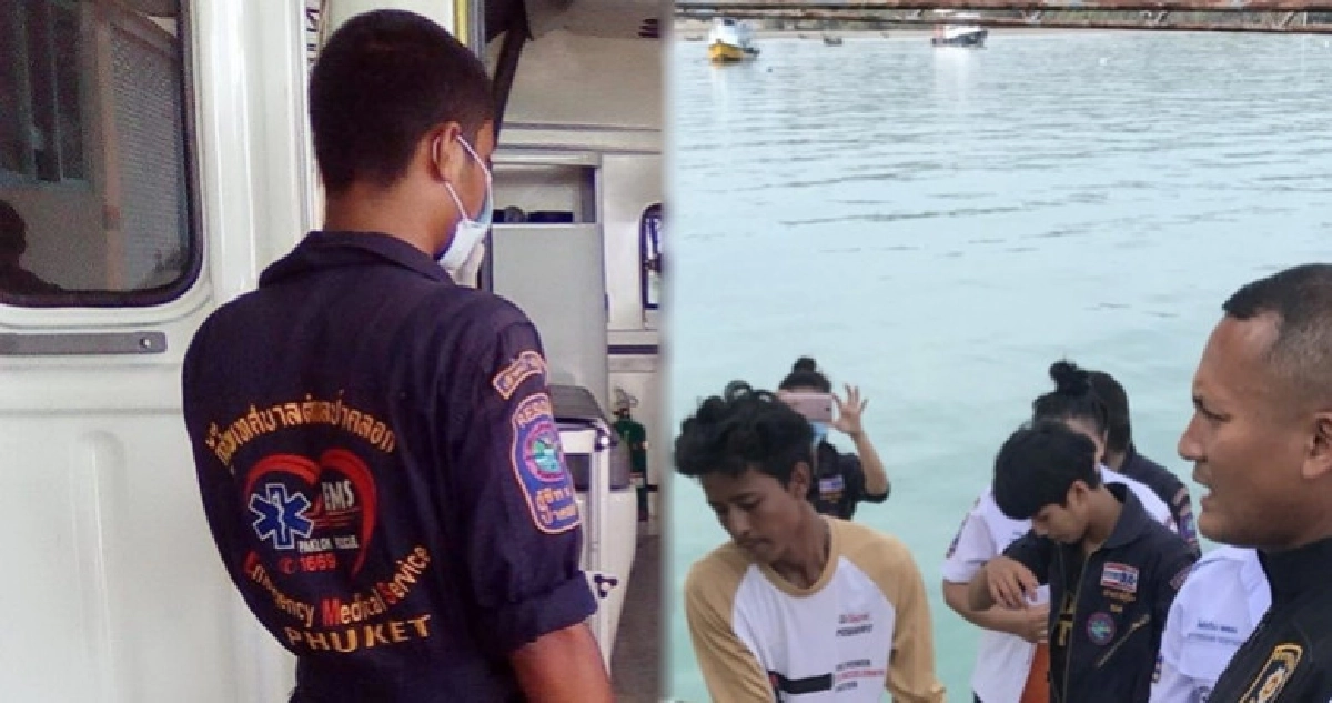นทท.จีน เล่นเรือลากร่มก่อนดับปริศนา !! นทท.จีน เล่นเรือลากร่มก่อนดับปริศนา !!