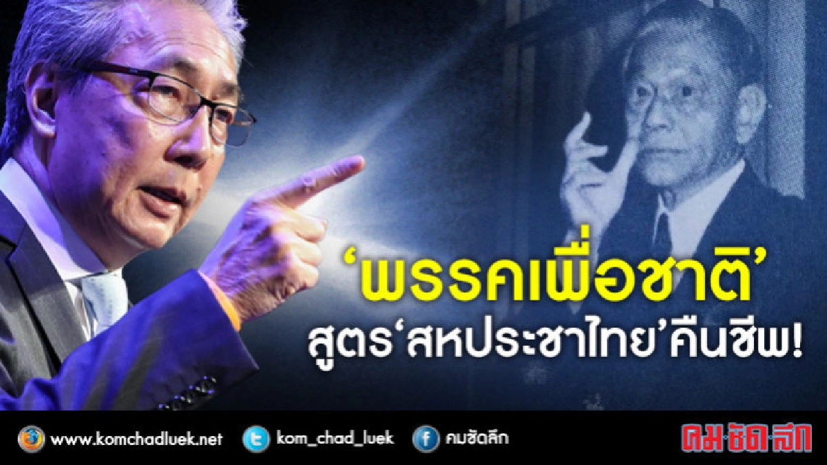 ยังไง?? "พรรคเพื่อชาติ" สูตร "สหประชาไทย" คืนชีพ !! ยังไง?? "พรรคเพื่อชาติ" สูตร "สหประชาไทย" คืนชีพ !!