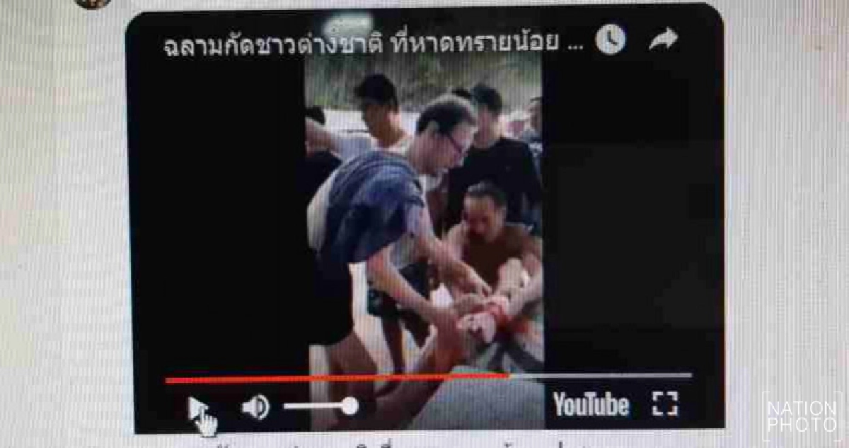 คลิปว่อนโซเชียล หนุ่มนอร์เวย์อ้างถูกฉลามกัดขณะเล่นน้ำ