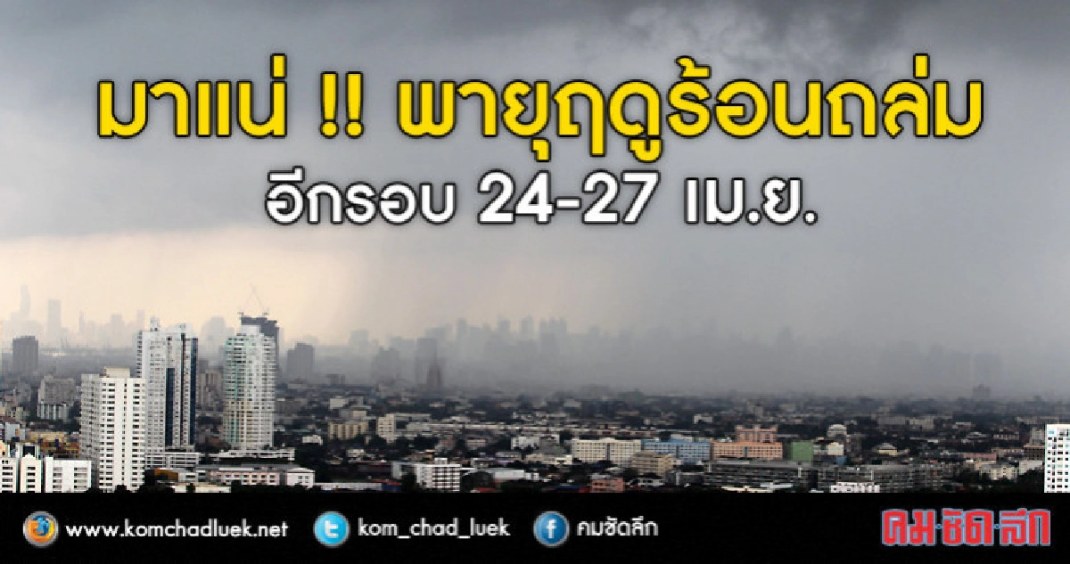 ไทยตอนบนร้อนจัด ฝนฟ้าคะนองบางพื้นที่ !! ไทยตอนบนร้อนจัด ฝนฟ้าคะนองบางพื้นที่ !!