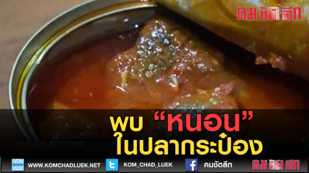 (คลิปข่าว) พบ "หนอน" ในปลากระป๋อง