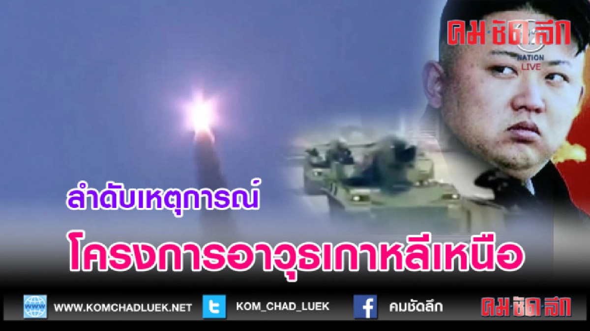 (คลิปข่าว)ลำดับเหตุการณ์ โครงการอาวุธเกาหลีเหนือ (คลิปข่าว)ลำดับเหตุการณ์ โครงการอาวุธเกาหลีเหนือ