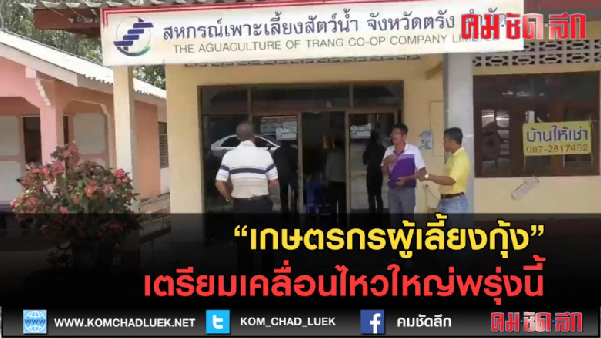(คลิปข่าว) เกษตรกรผู้เลี้ยงกุ้งเตรียมเคลื่อนไหวใหญ่