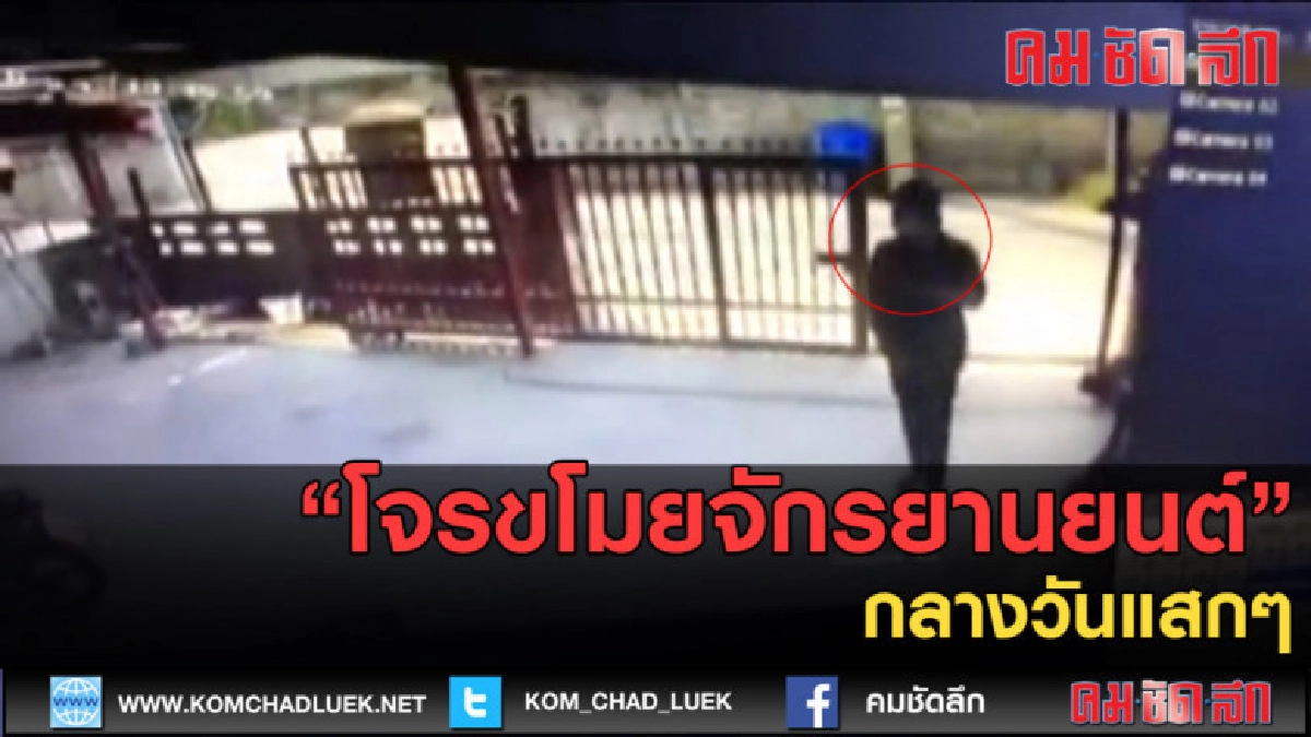 (คลิปข่าว) โจรขโมยจยย.กลางวันแสก ๆ