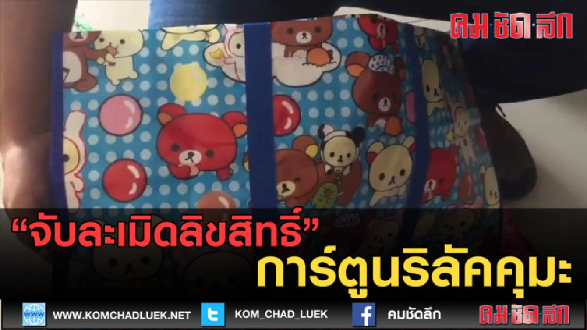 (คลิปข่าว) จับละเมิดลิขสิทธิ์การ์ตูนริลัคคุมะ