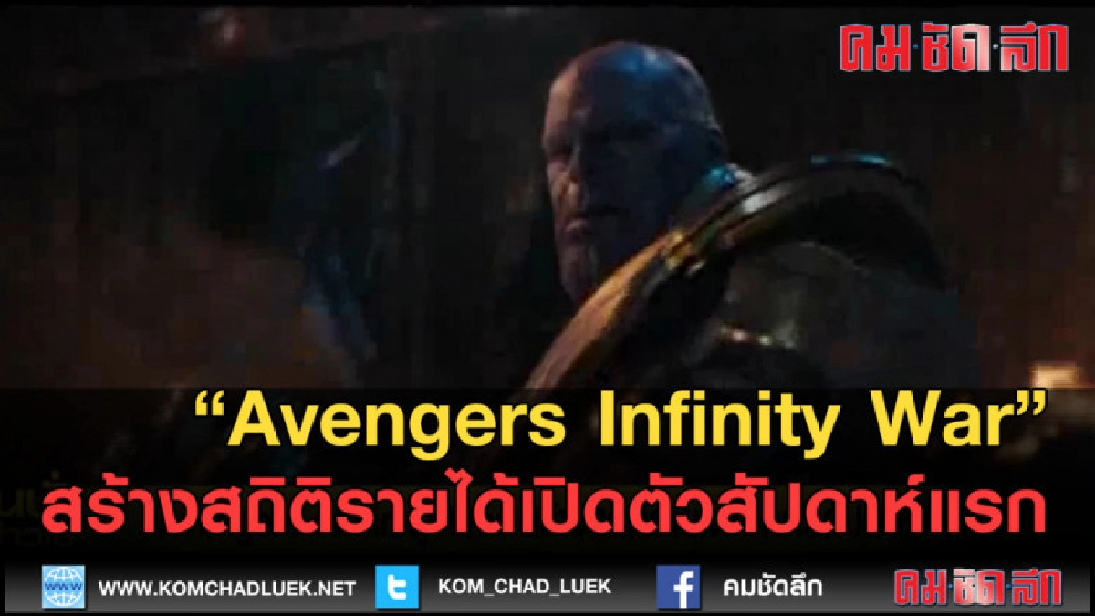 (คลิปข่าว) Avengers Infinity War สร้างสถิติรายได้เปิดตัว