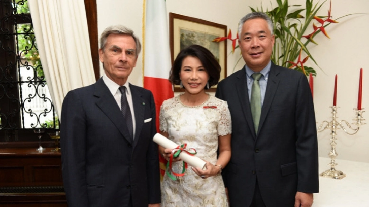 "อิตาลี" มอบเครื่องราชฯ ชั้นอัศวิน นักธุรกิจไทย