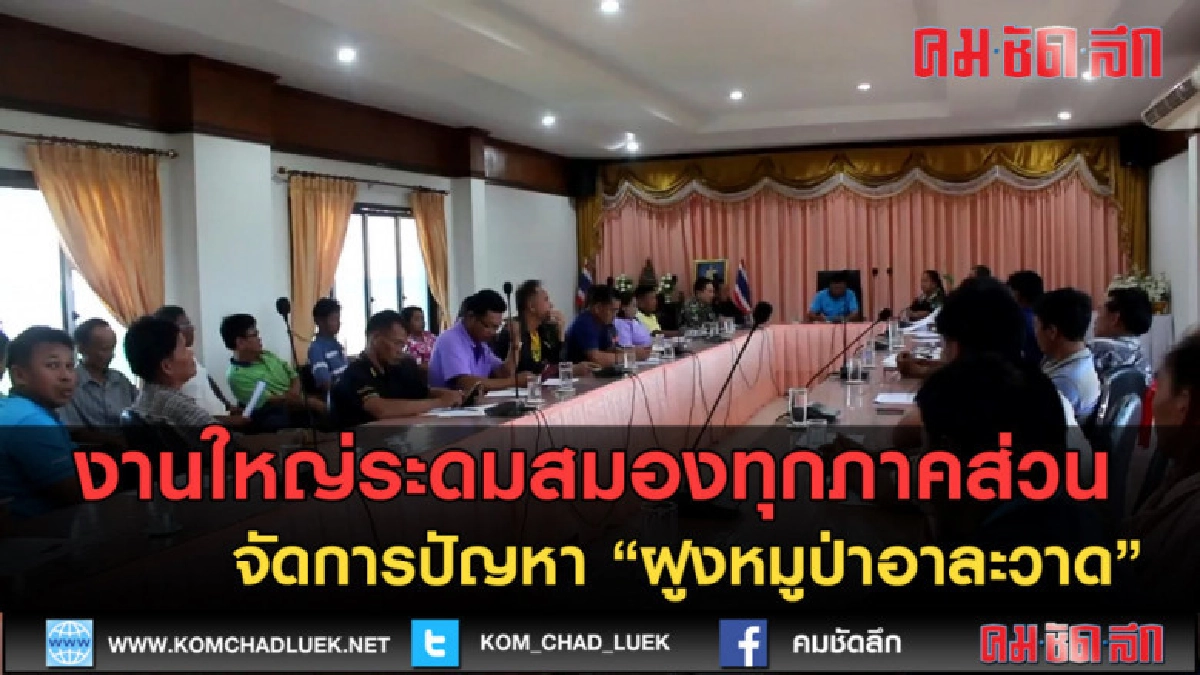 (คลิปข่าว) ระดมสมองทุกภาคส่วน จัดการปัญหาฝูงหมูป่าอาละวาด