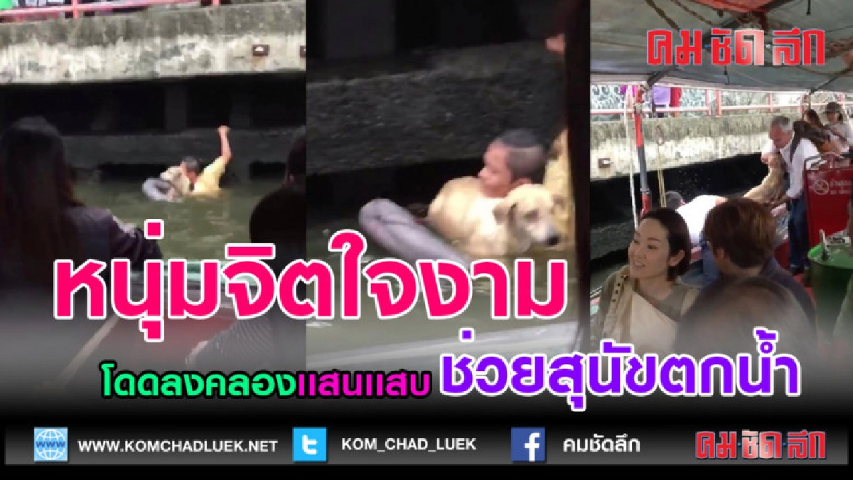 (คลิปข่าว) หนุ่มจิตใจงาม กระโดดลงเเสนแสบ ช่วยสุนัขตกน้ำ (คลิปข่าว) หนุ่มจิตใจงาม กระโดดลงเเสนแสบ ช่วยสุนัขตกน้ำ