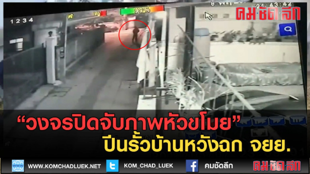 (คลิปข่าว) วงจรปิดจับภาพหัวขโมย ปีนรั้วบ้านหวังฉก จยย. (คลิปข่าว) วงจรปิดจับภาพหัวขโมย ปีนรั้วบ้านหวังฉก จยย.