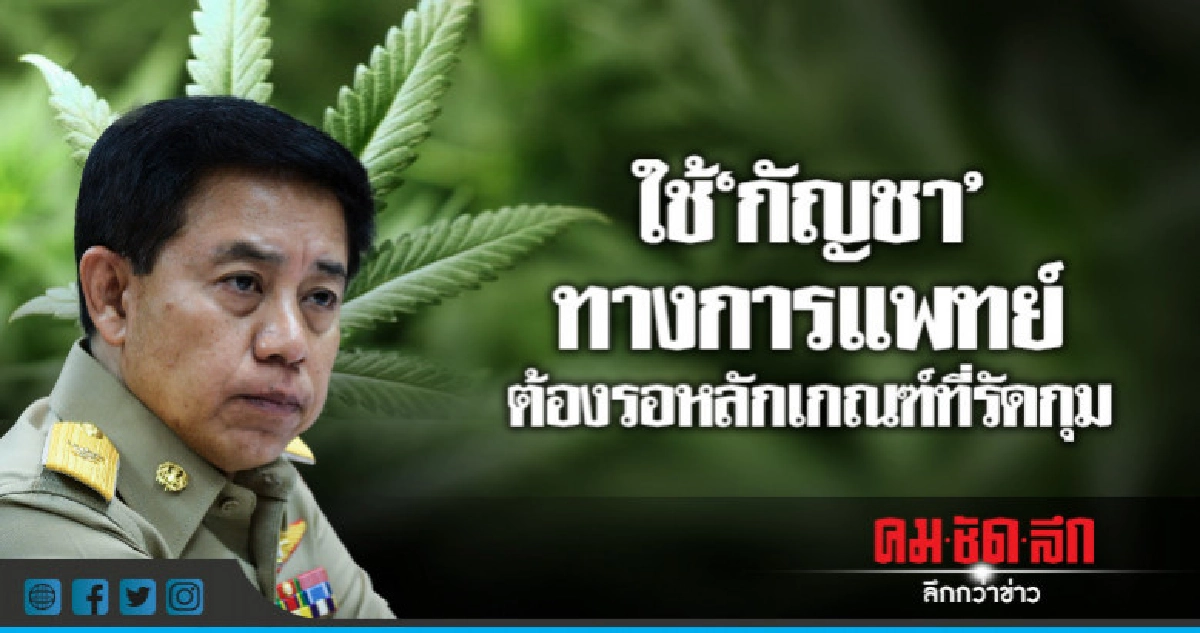 "รัฐบาล"แจงครม.เห็นชอบใช้กัญชาทางการแพทย์ต้องรัดกุม