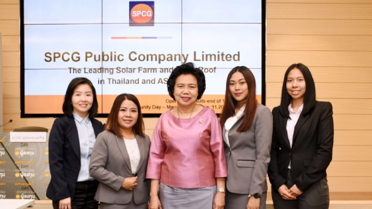 SPCG เผยผลประกอบการไตรมาสแรกรายได้รวม 1,572 ล้านบาท