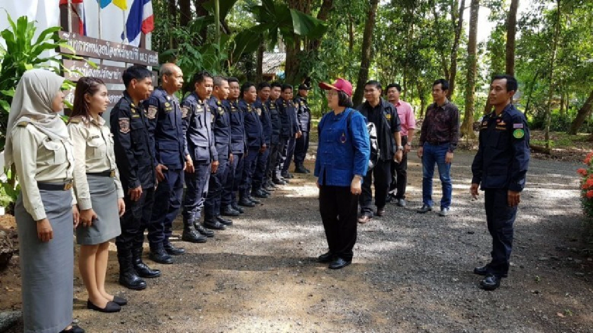 ผู้ตรวจราชการกรมป่าไม้ล่องใต้ติดตามงานป่าไม้เมืองนรา